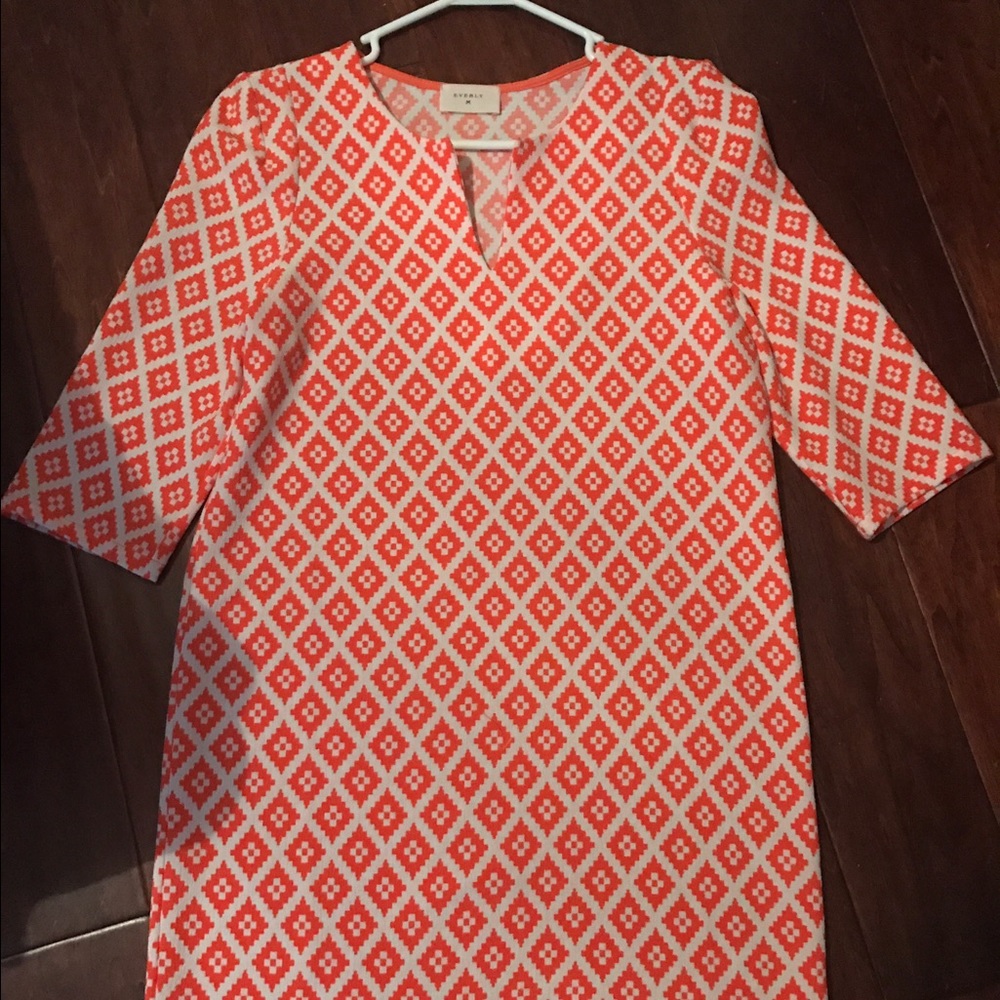 Orange Everly Shift Dress